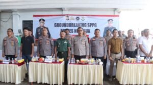Ground Breaking Serentak, Polres Nganjuk Bangun Gedung SPPG di Desa Babadan