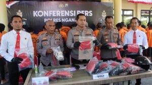 Polres Nganjuk Gaspol! 35 Kasus Kriminal & Narkoba Terungkap dalam Sebulan