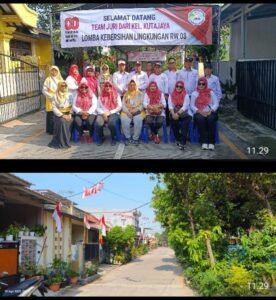 Lurah Kutajaya Apresiasi Lomba Kebersihan Lingkungan RW 08 VTE