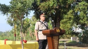 Polres Nganjuk Gelar Upacara Hari Juang Polri di Monumen Perjuangan Ngadiboyo