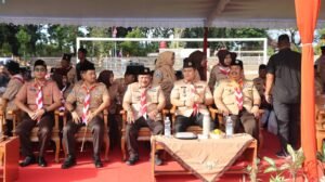 Apel Hari Pramuka ke-64, Kapolres Nganjuk Ajak Generasi Muda Tumbuh Lewat Gerakan Pramuka