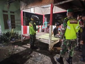 Patroli Bersama Koramil 0111/Pagelaran dan Komponen Masyarakat Tingkatkan Keamanan Wilayah