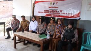 Polwan Polres Nganjuk Rayakan Hari Jadi ke-77 dengan Bansos 80 Paket Sembako