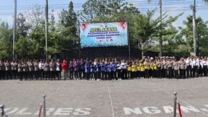 Sinergi Polres dan Buruh Nganjuk, Wujudkan Kamtibmas Kondusif Lewat Apel Kebangsaan