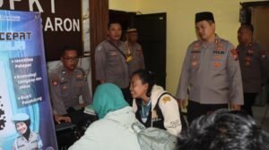 Kapolres Nganjuk Tinjau Polsek Baron, Cek Ungkap Kasus dan Renovasi Ruang SPKT Baru