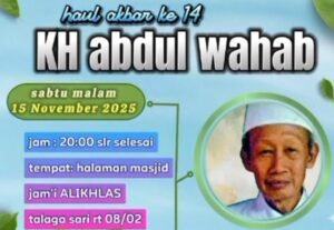 Keluarga Besar KH Abdul Wahab Gelar Haul, Ustadz Fahroni dan Ketua RW 02 Ajak Warga Hadir