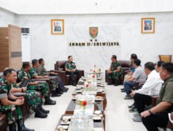 Kawal Penertiban Sumber Daya Alam, Pangdam II/Sriwijaya Terima Audiensi Satgas PKH Wilayah Sumsel