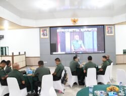 Korem 044/Gapo Ikuti Rapat Evaluasi TMMD TA. 2025 Secara Virtual, Bahas Pencapaian Fisik dan Nonfisik