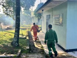 Cegah DBD, Korem 044/Gapo Lakukan Fogging
