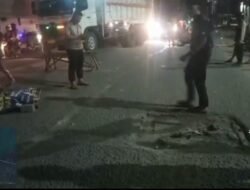 Detik-Detik Pengendara Terjatuh dan Terlindas Dump Truk Usai Menghindari Lubang