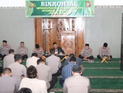 Binrohtal Polres Nganjuk Perkuat Spiritual Personel, Angkat Makna Doa Anak Sholeh