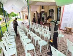 Polres Nganjuk Sterilisasi Gereja Jelang Malam Natal, K9 dan Metal Detector Diterjunkan