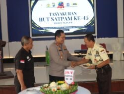 Kapolres Nganjuk Tekankan Profesionalisme dan Sinergisitas Satpam di HUT Satpam ke-45