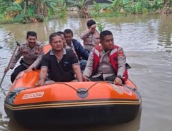 Kapolresta Tangerang Tinjau Langsung Lokasi Banjir di Jayanti, Luapan Kali Cidurian Rendam Permukiman Warga