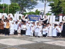 Peristiwa agung sejarah islam Isra Mi’raj dimeriahkan oleh TPA KB TK Nurul Ulum nganjuk di Pandan Wilis