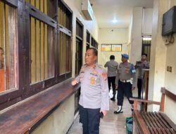 Kapolres Nganjuk Tekankan Keamanan Tahanan, Wakapolres Lakukan Kontrol Ruang dan Sistem Pengamanan