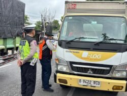 Polres Nganjuk Gelar Operasi Gabungan, Perketat Inspeksi Keselamatan Angkutan Jalan