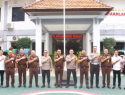 Perkuat Kolaborasi Penegak Hukum, Kapolres Nganjuk Silaturahmi ke Kejaksaan Negeri