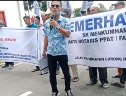 Usut Tuntas Terkait Dana Hibah 35 Miliar Dan Pengerjaan Proyek Asal-Asalan di Muara Enim, Massa GA-PSB, Sambangi Kejati Sumsel