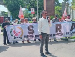 Massa SIRA dan PST Minta Kejati Sumsel Segera Tetapkan Dirut PT Danadipa Sebagai Tersangka Yang Diduga Pemberi Fee Proyek