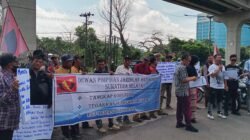 Massa JAKOR Minta Kejati Sumsel Usut Tuntas Dugaan KKN Yang Ada di Badan Penanggulangan Bencana Daerah Kabupaten OKU Timur Tahun 2025