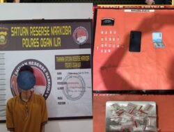 Komitmen Berantas Narkoba, Polres Ogan Ilir Amankan Pengedar Sabu dan Barang Bukti Siap Edar