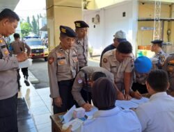 Langkah Preventif Polres Nganjuk, 189 Personel Jalani Vaksin Hepatitis B Tahap Pertama