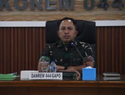 Paparan Dandim Ungkap Progres KDKMP dan Jembatan, Danrem 044/Gapo Minta Akselerasi
