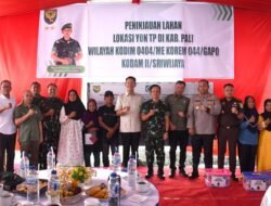 Kolaborasi TNI AD dan Daerah Menguat, Danrem 044/Gapo Dampingi Pangdam II/Swj Tinjau Lahan Yon TP
