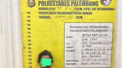 Sikat Peredaran Gelap Narkotika, Satresnarkoba Polrestabes Palembang Amankan IRT dan Paket Sabu