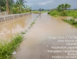 Banjir Kiriman Mulai Menggenangi Permukiman Warga Ciberum, Jayanti