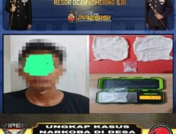 Urine Positif dan Akui Sabu untuk Dijual, Pemuda 19 Tahun di OKI Dibekuk Polres dalam Penggerebekan Malam