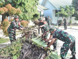 SINERGI LINTAS SEKTOR, SMP KARTIKA SRIWIJAYA GELAR KARYA BAKTI LINGKUNGAN