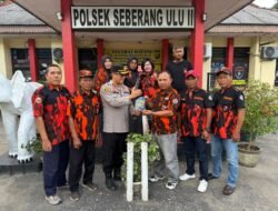 Polsek Seberang Ulu Dua (SUII) Palembang Terima Silaturahmi.PAC Pemuda Pancasila Seberamg Ulu Dua (SU II) Palembang