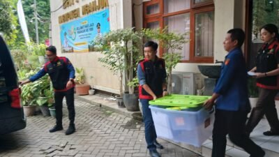 Usut Dugaan Korupsi Bendungan Margopatut,Jaksa Geledah Dua Ruangan di Bappeda Nganjuk